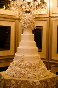 large white wedding cake L.A. Banquets